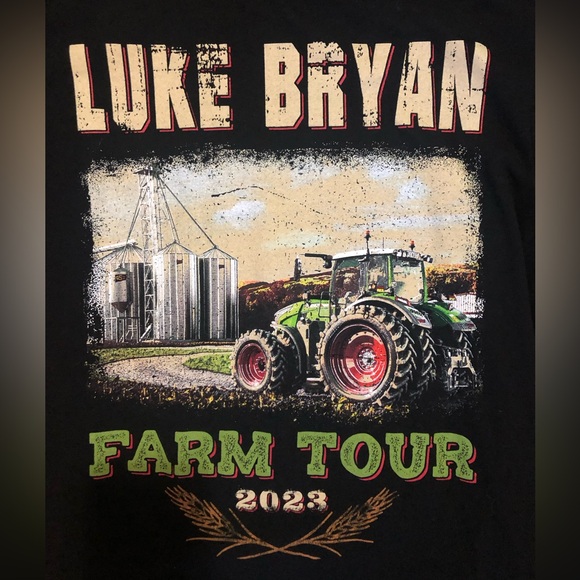 Luke Bryan Farm Tour Concert Shirt 2022 Tractor Ladies Small - Picture 3 of 8